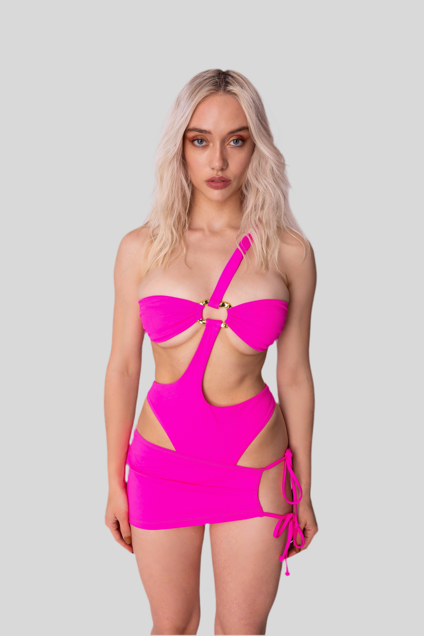 Ruby Rosa Cut-out One-piece + Cover-up