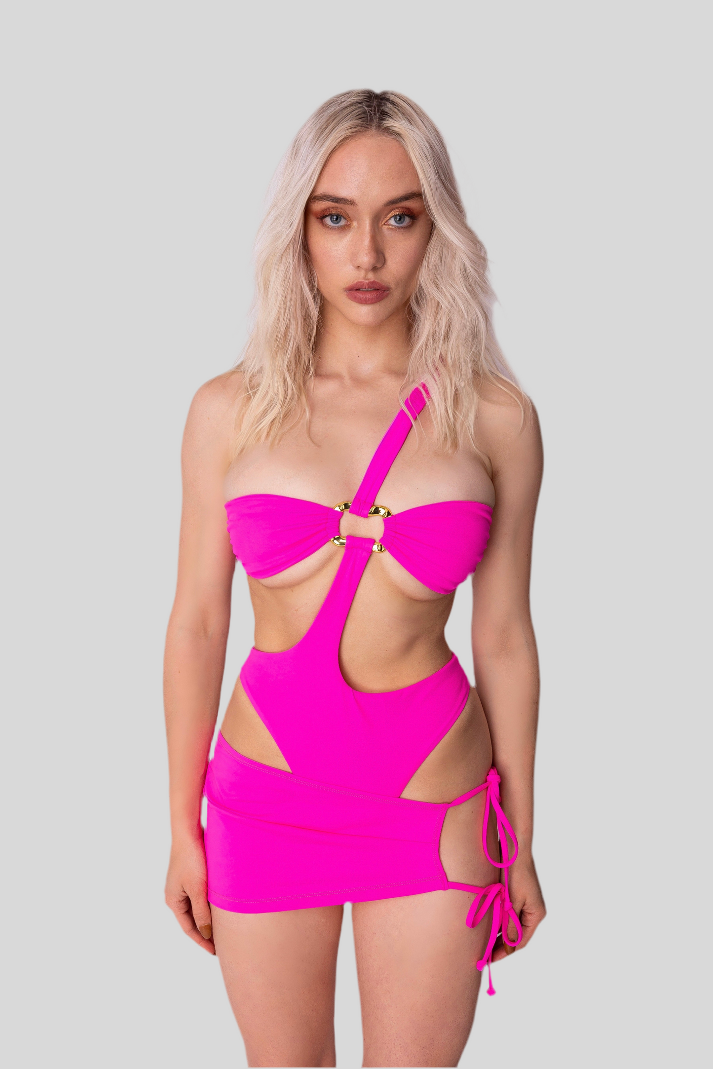 Ruby Rosa Cut-out One-piece + Cover-up